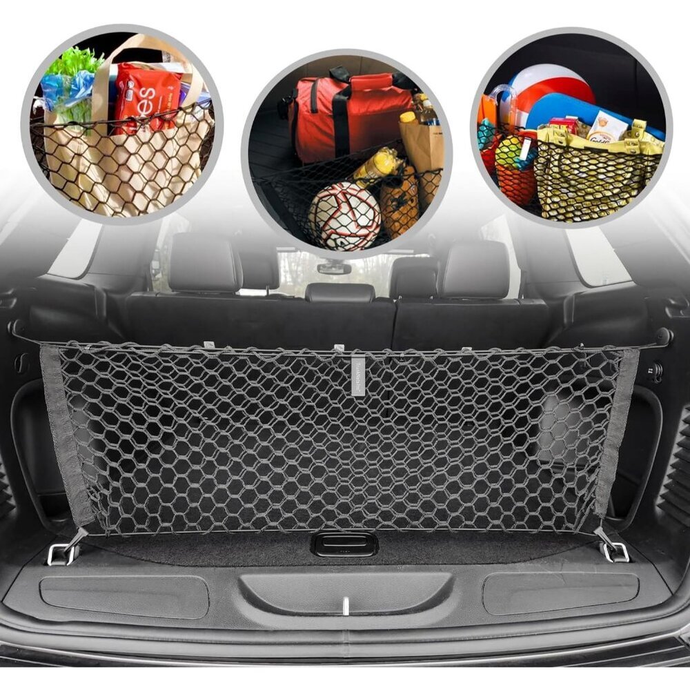 Envelope Style Trunk Mesh Cargo Net - For Jeep Grand Cherokee 2011 - 2021 Car Ac